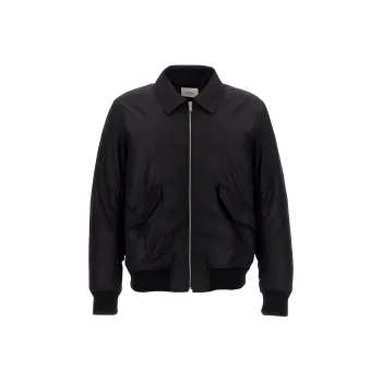 SAINT LAURENT Zip-Up Bomber Jacket