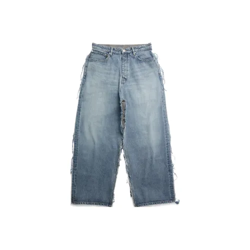 Balenciaga Jeans Loose Fit Style Men
s Blue