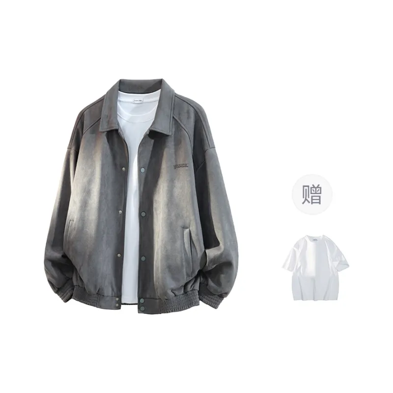 YOSICIL Jackets Coats Men's Matcha Green-12