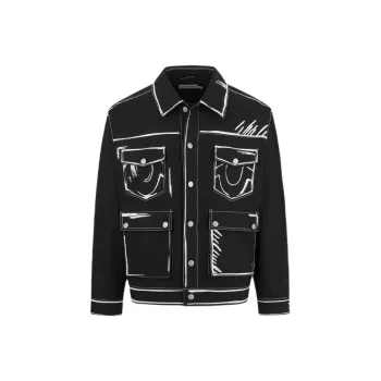 TRUE RELIGION FW24 Jackets Coats Men's Black