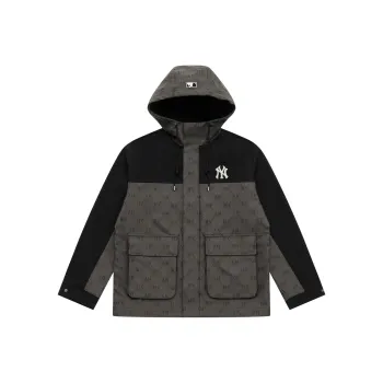 MLB MONOGRAM Collection New York Yankees SS25 Jacket Unisex Dark Charcoal Gray