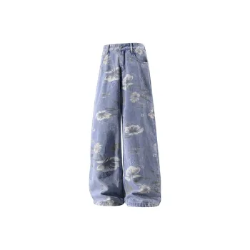RASHOMONG Jeans Unisex Blue
