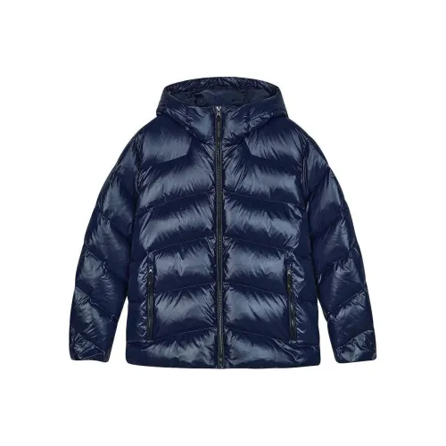 Skechers Down Jacket Men's Dark Blue Black