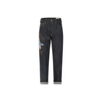 EVISU Jeans Men Denim Blue