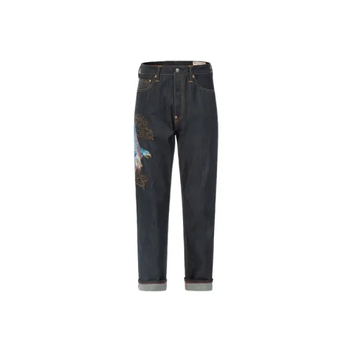 EVISU Jeans Men Denim Blue