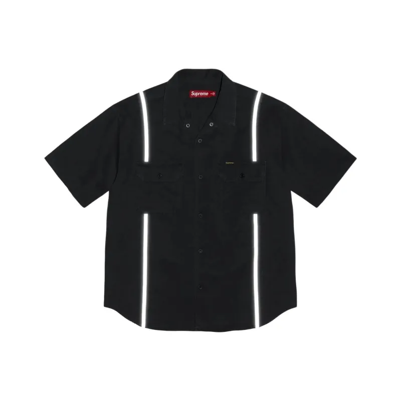 Supreme Reflective Stripe S/S Work Shirt-1