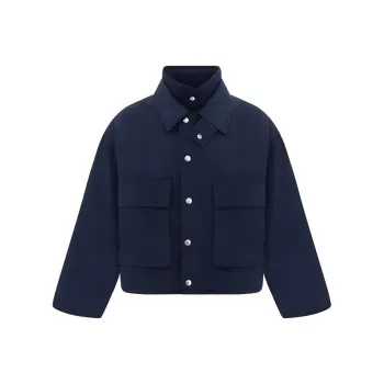 Bottega Veneta Double Layer Cropped Jacket