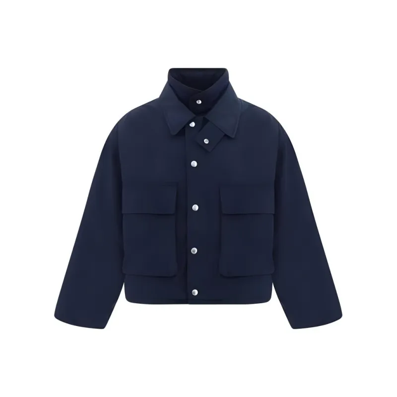 Bottega Veneta Double Layer Cropped Jacket-0