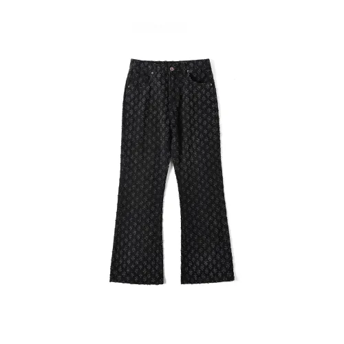 fashion Rock Jeans Unisex Black