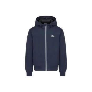 EMPORIO ARMANI Logo print Zip up Hoodie