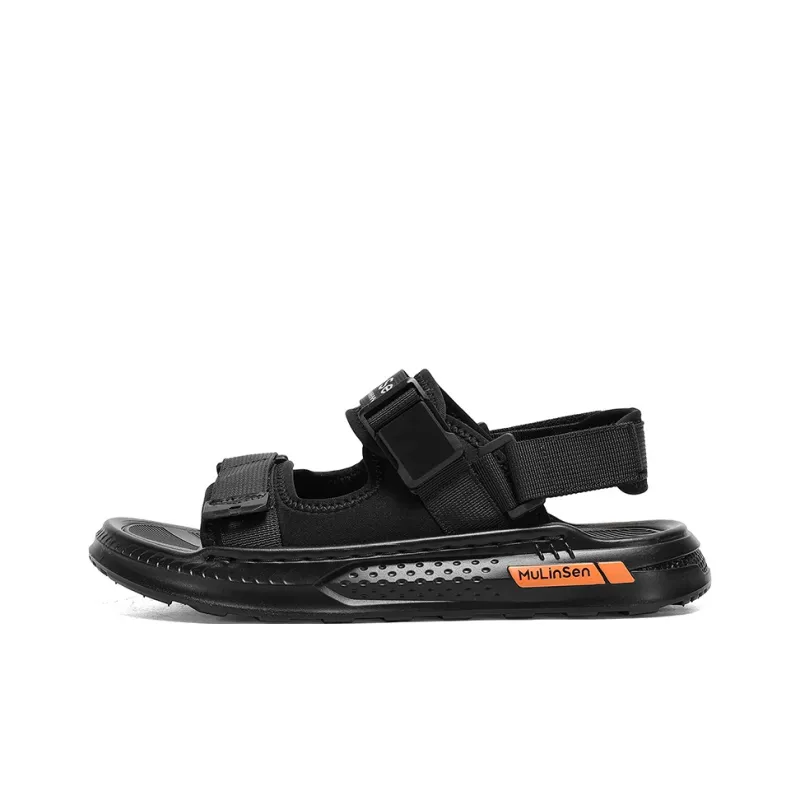 Mulinsen Beach Sandals Men Black/Brown-0