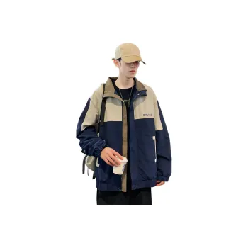 Tonlion Jackets Coats Men's Navy Blue
