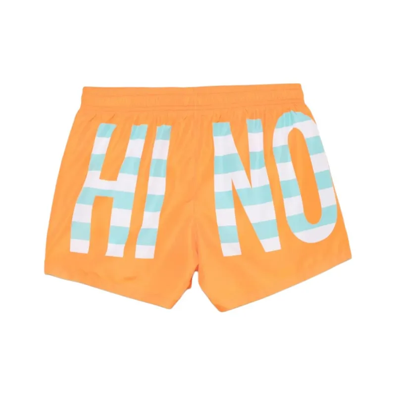 MOSCHINO Logo print Swim Shorts-1