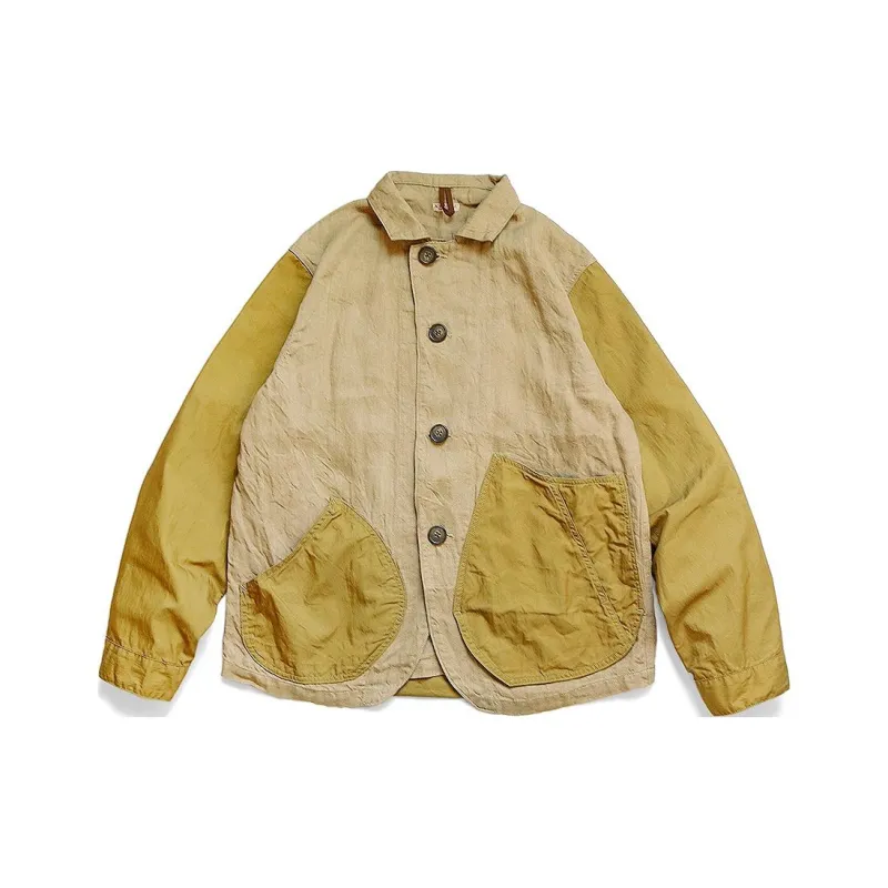 Kapital Linen Chino Cloth X Gabardine Ringoman Coverall-0