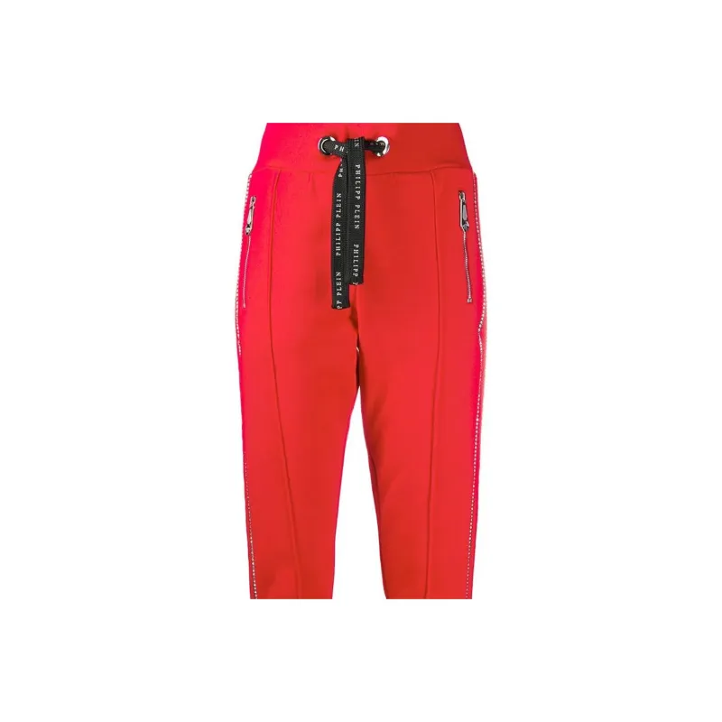 PHILIPP PLEIN Crystal embellished Strip Trackpants-2