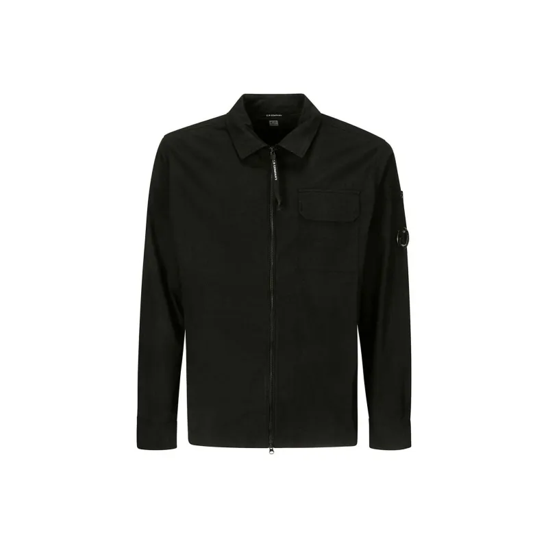 C.P.Company Gabardine Zip up Overshirt-0
