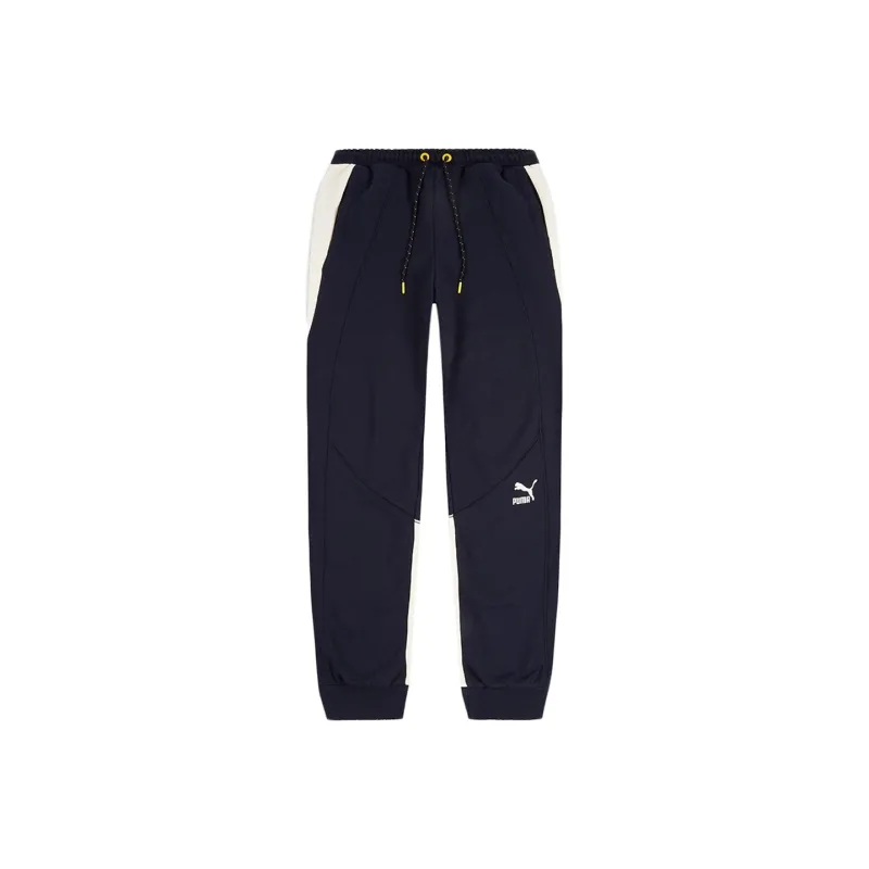 PUMA Knitted Sweatpants Men Tweed Blue-0
