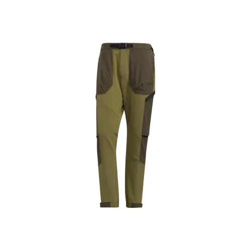 Adidas Knitted Sports Pants Men's Brown Green