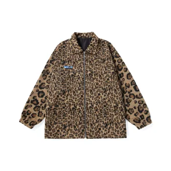 GENANX Jackets Coats Unisex Leopard Print