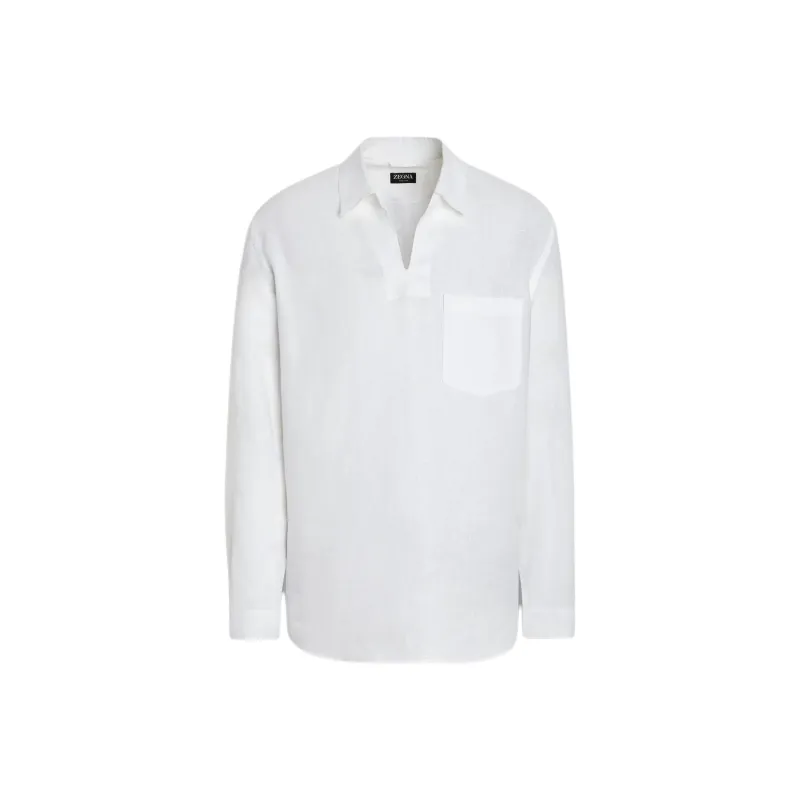 Ermenegildo Zegna Oasi Lino Polo Shirt-0