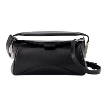 OSOI Recycled Leather One Shoulder Handbag Women's Black