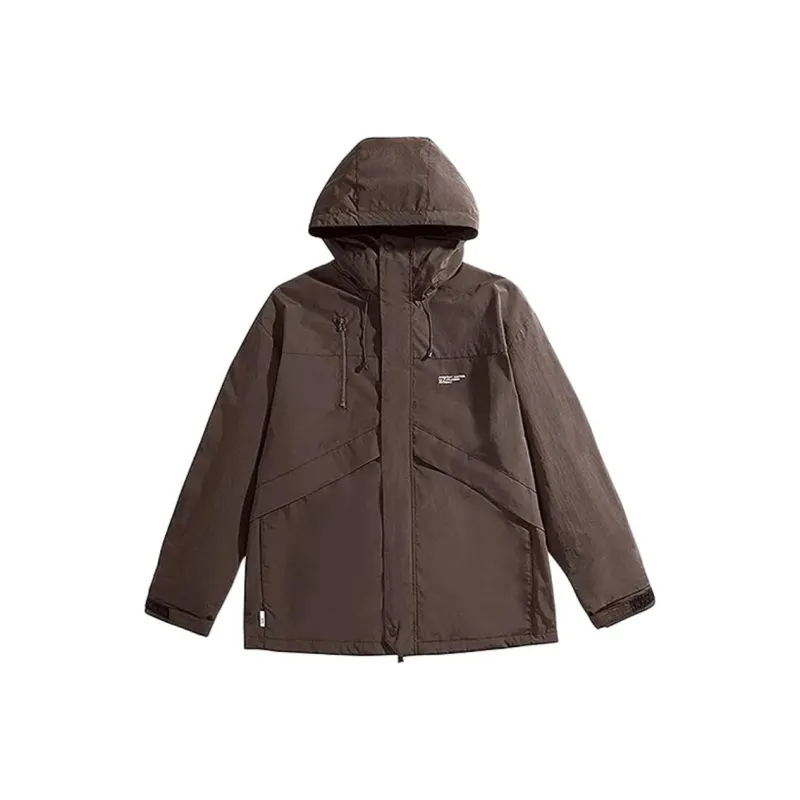 PEACEBIRD MEN Eye C Collaboration Series Jackets & Coats Men's Coffee-0