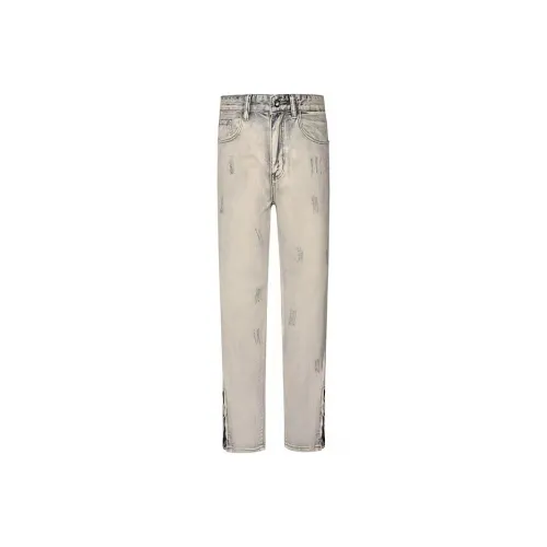 COOLALPACA Jeans Winter Unisex Yellow Mud Denim