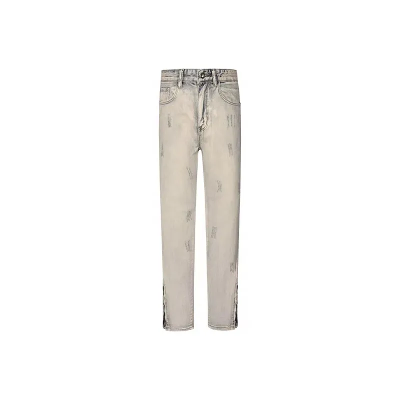COOLALPACA Jeans Winter Unisex Yellow Mud Denim-0