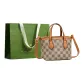 Yellow & Khaki+Shopping Bag