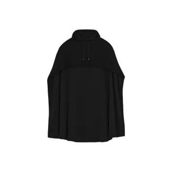 SAINT LAURENT Drawstring Hooded Cape