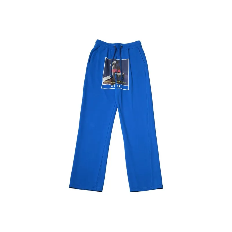 Hood By Air Knitted Sweatpants Unisex Blue-0