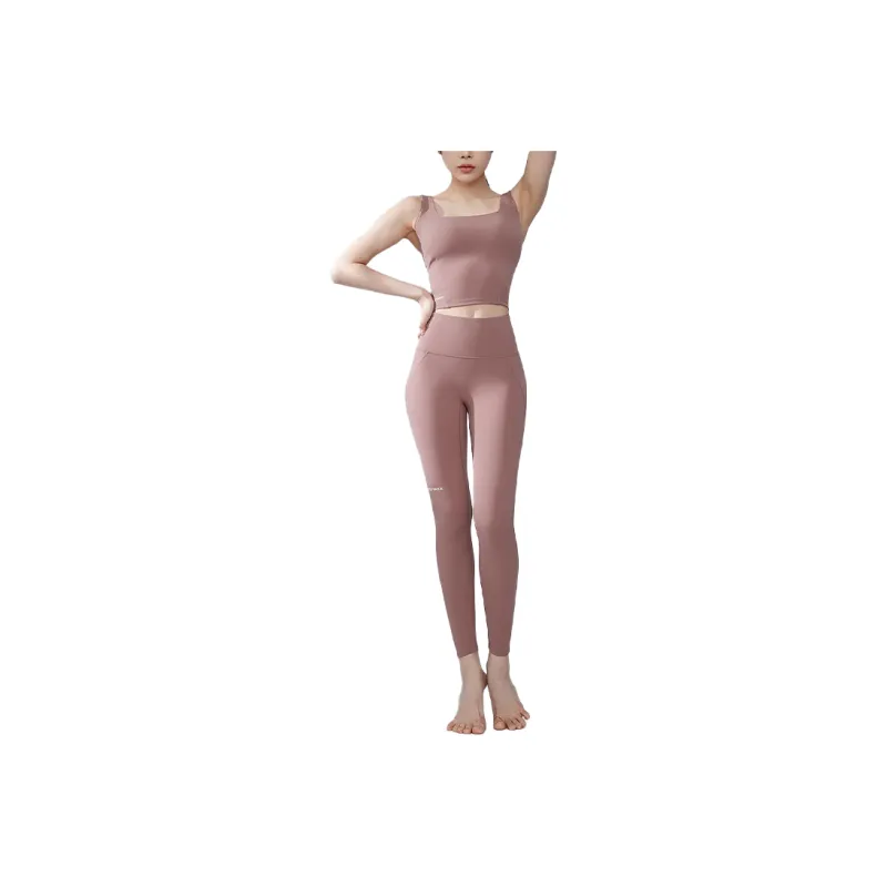 XEXYMIX Yoga Pants Women's Gray Tone Rose-0