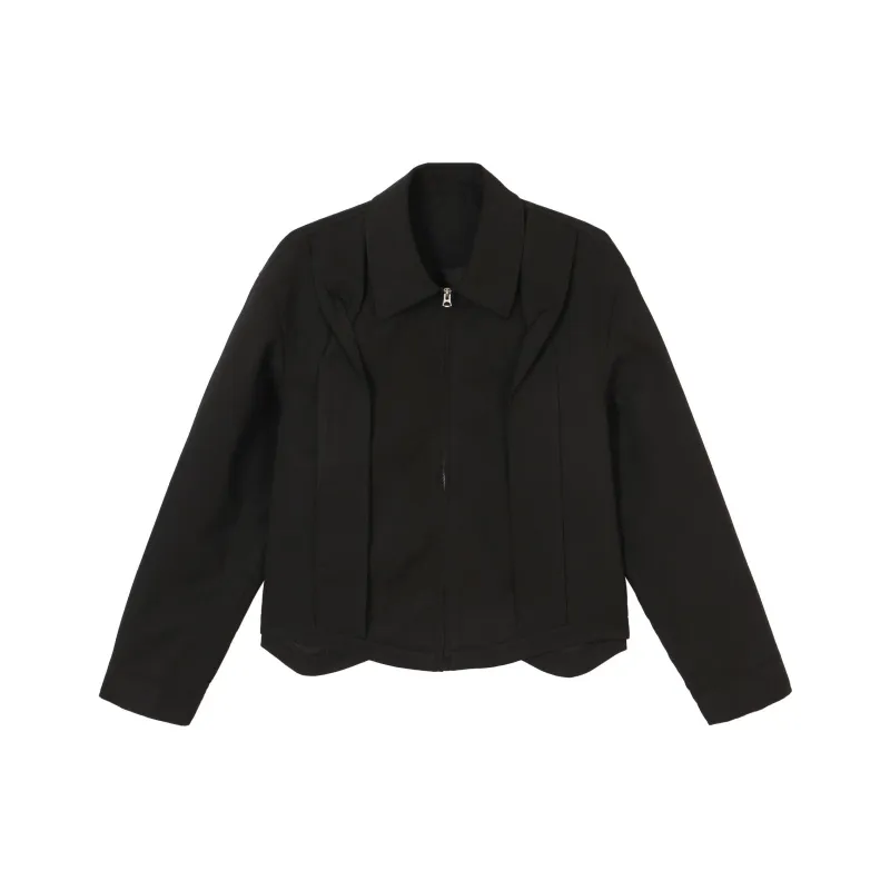 YAOJIUJIUQI Jackets Coats Unisex Black-0