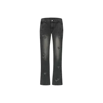 A11SLAVE Flared Pants Moderate Jeans Unisex Black