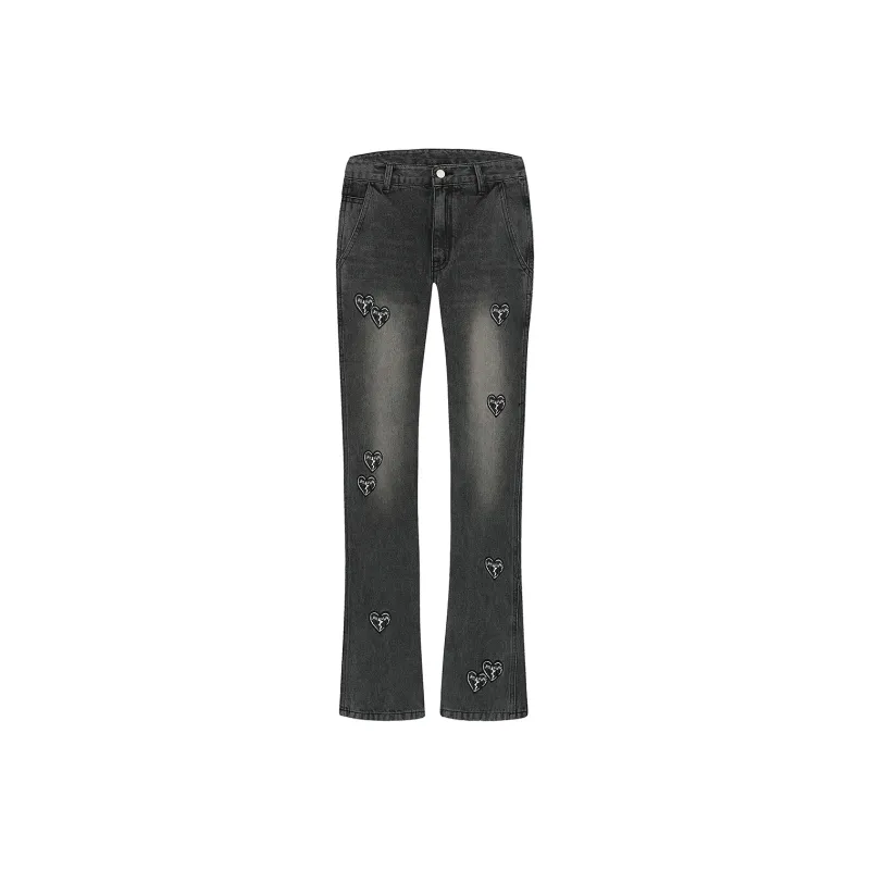 A11SLAVE Flared Pants Moderate Jeans Unisex Black-0
