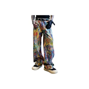 BLANC & ECLARE Vintage American Streetwear Relaxed Fit Jeans Unisex