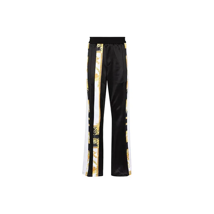 VERSACE Knitted Sweatpants Men's Black-0