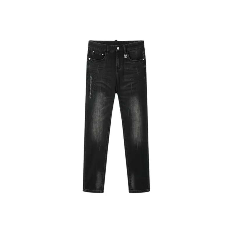 DEGAIA FW24 Jeans Men's Black Gray-0