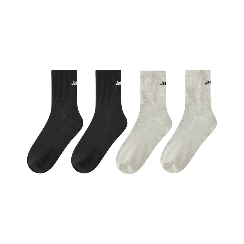 Jeep Mid Calf Socks Unisex 4 Pack-6