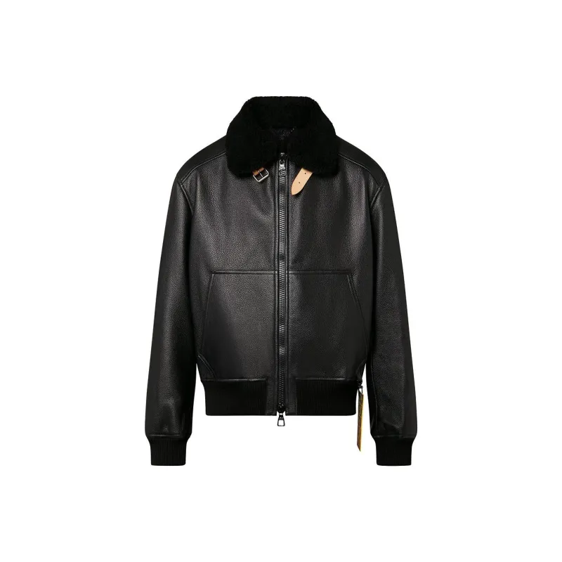LOUIS VUITTON Leather Jacket Men's-0