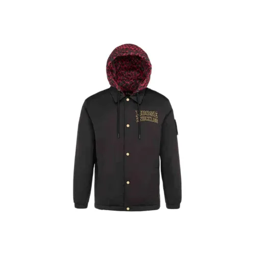 Moose Knuckles Leather Jackets Men Black