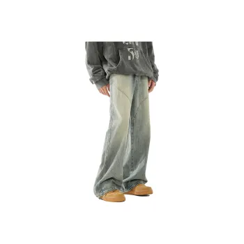 RENBEN Summer Jeans Unisex Yellow Mud