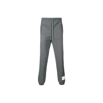 THOM BROWNE Drawstring waist Wool Track Pants