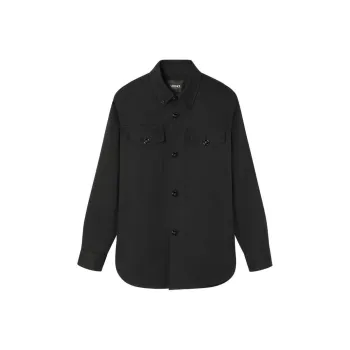 VERSACE Medusa Button Long Sleeved Shirt Jacket