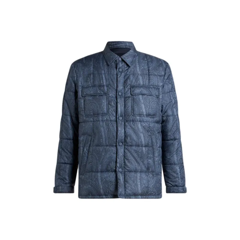 ETRO Grosgrain Quilted Overshirt-0