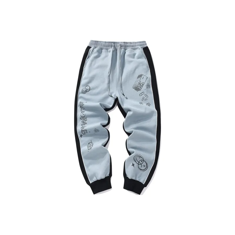 Guuka Knitted Sweatpants Unisex Blue-0