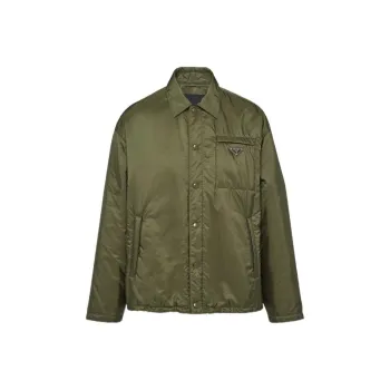PRADA SS24 Jackets Coats Men's Army Green