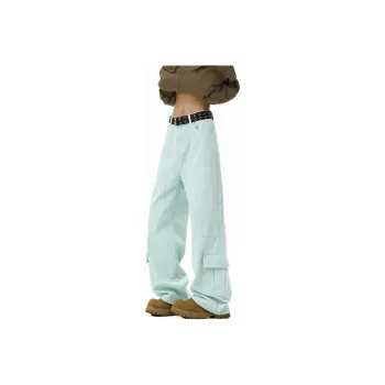 WARNING LIGHT Jeans Unisex Light Blue