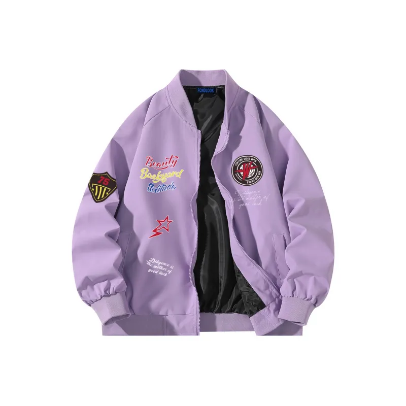 FONDLOOK Jackets Coats Unisex Gray-8