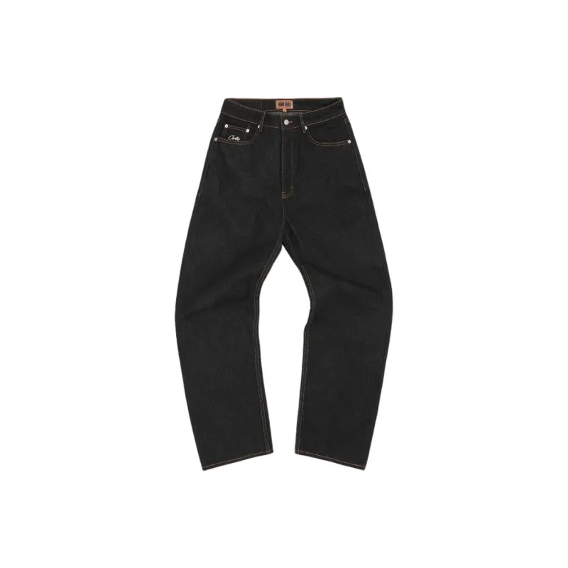 Corteiz Dual Stripe Baggy Jeans-0